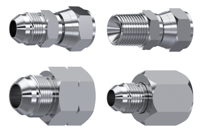 JIC Straight Male to Female Adaptors