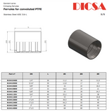 Collar PTFE Convoluted, COL/PTFE/CONV | TTA Hydraulics