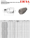 Standpipe Adaptor to Metric WD, S-Series, EGE/SM-wd | TTA Hyd
