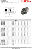 Tube Male Stud Coupling to BSP WD, S-Series, GE/SR-wd | TTA Hyd