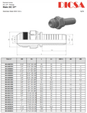 JIC Male Straight Hose End | TTA Hydraulics