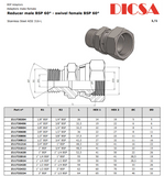 BSP Male to JIC Female Swivel Adaptor, MB-FJ-STR