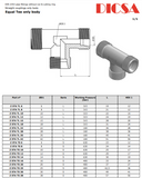Tube Connector Equal T-Piece, L Series, T-L