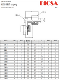 Tube Connector Equal Elow, L Series Light, W/L-90 | TTA Hyd